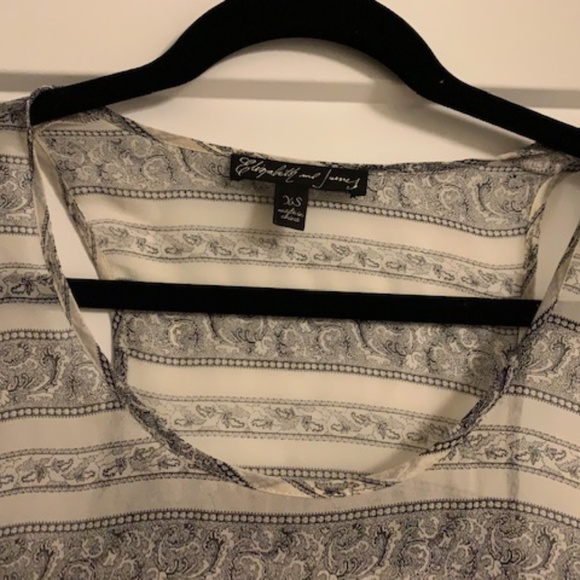 Elizabeth & James Fringe Silk Top - Picture 2 of 5